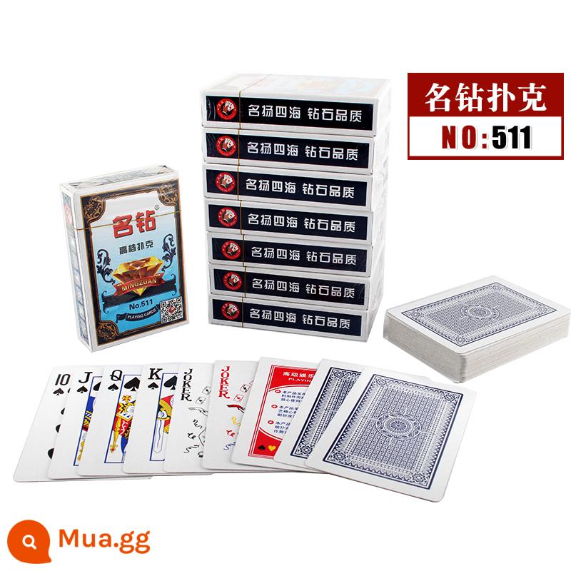 10 bộ đúng giờ 8845 58 thẻ chơi dày Jiujiu Binji Leji Parker thẻ poker người lớn sáng tạo - Diamond 511 [10 đôi] Phiên bản Comfort