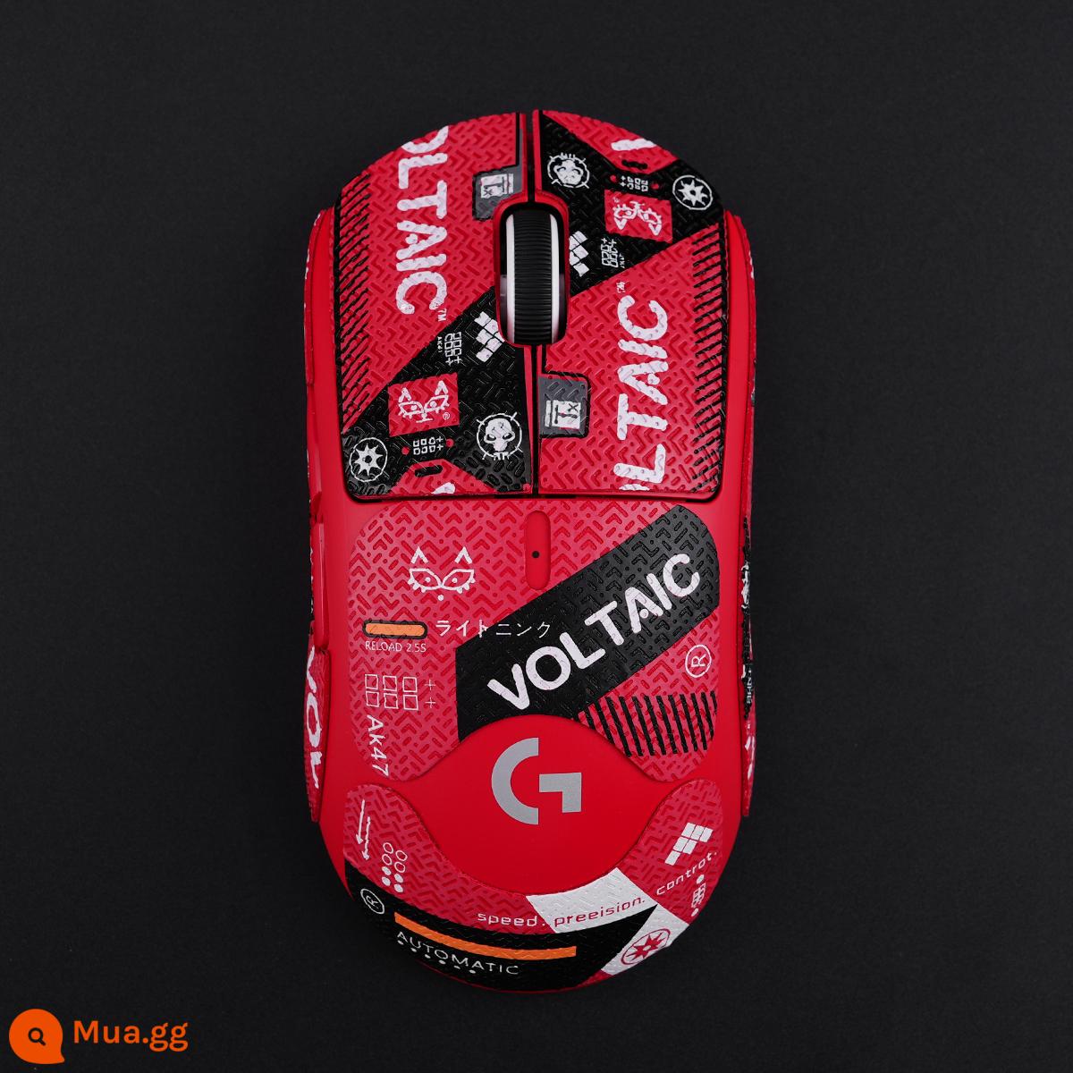 Chuột thấm hút mồ hôi chống trượt miếng dán chống mồ hôi TitanSkins GPW GPW2 độc viper EC2G502 da thằn lằn phiên bản tùy chỉnh - màu đỏ