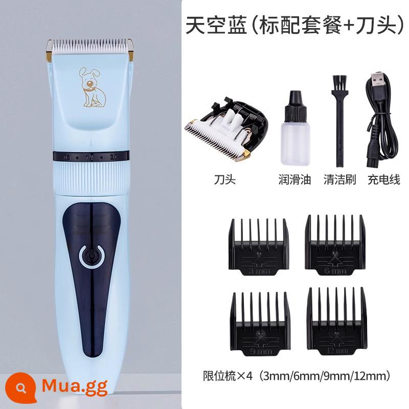 Máy Cạo Lông Chân Cho Thú Cưng Chó Mèo Máy Cạo Râu Đặc Biệt Fader Electric Clipper Electric Câm Cat Claw Móng Chân Hiện Vật - Tông đơ điện cỡ lớn Blue Pet [Tiếng ồn thấp, an toàn và không bị kẹt tóc]