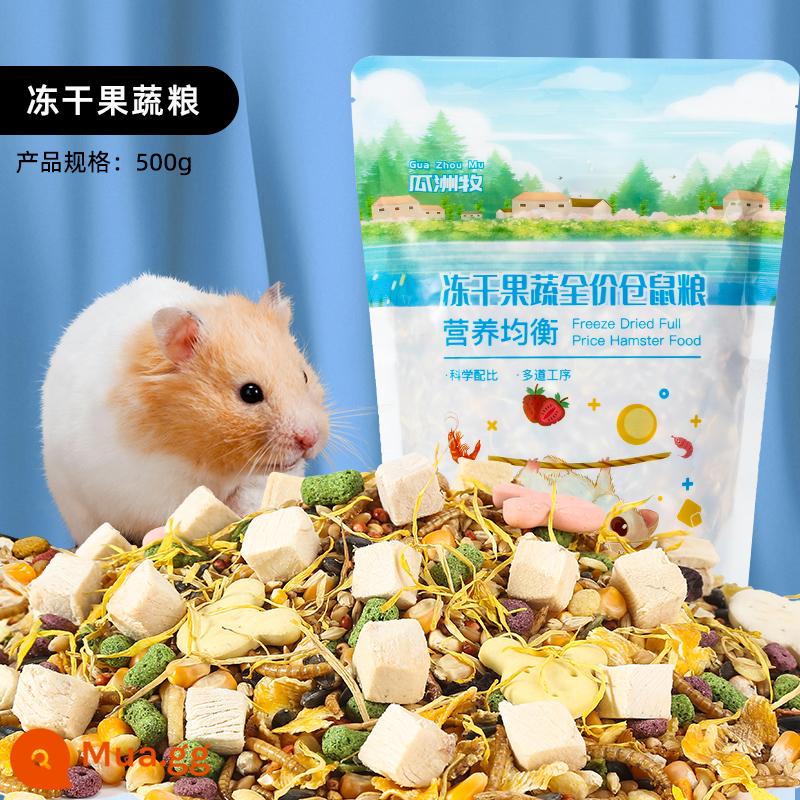 Thức ăn cho hamster gấu vàng dinh dưỡng thức ăn chủ yếu thức ăn sâu bánh mì hải sản các loại hạt cung cấp đầy đủ đồ ăn nhẹ nhỏ 1200ml - 500g hạt rau quả đông lạnh