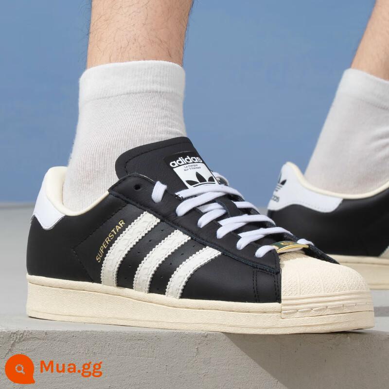 Giày adidas nữ adidas clover chính hãng flagship nhãn vàng vỏ đầu nhỏ giày trắng giày thể thao nam nữ - ID4676/đầu vỏ màu đen/trắng sữa