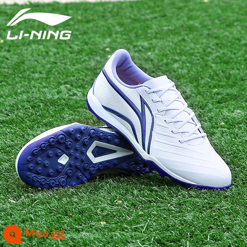 Giày đá bóng Li Ning nam dòng sắt thế hệ thứ hai gãy đinh TF/MG/AG người lớn thi đấu đinh ngắn sân cỏ chuyên nghiệp giày chính hãng - [23 đế ngoài đệm TF da bò mới] ASTT015-4/Tian Shui Blue