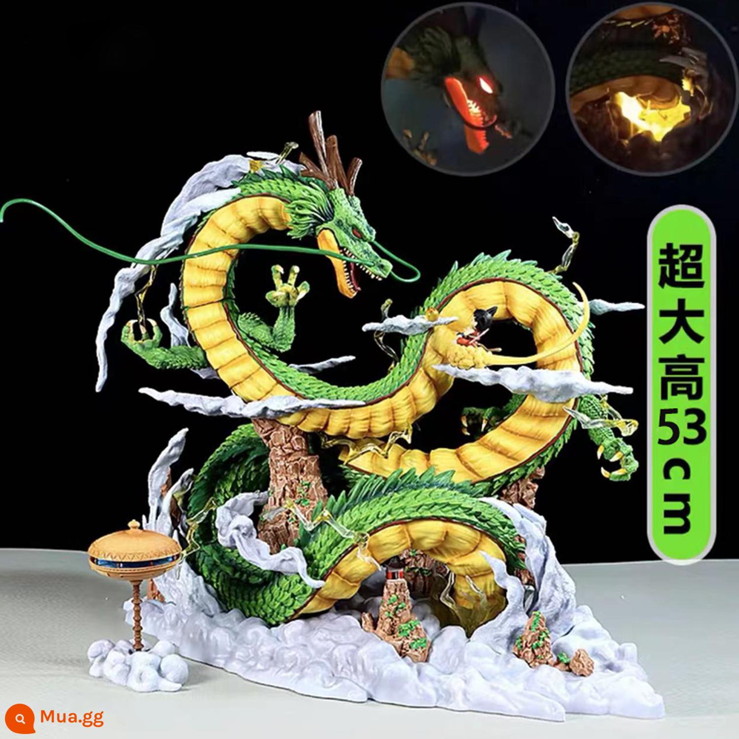 Anime Dragon Ball GK Shenlong và Tiểu Ngộ Không tượng quá khổ mô hình cảnh mô hình trang trí quà tặng sinh nhật bạn trai - Shenlong Lighting Premium Edition [Ưu tiên làm quà tặng]