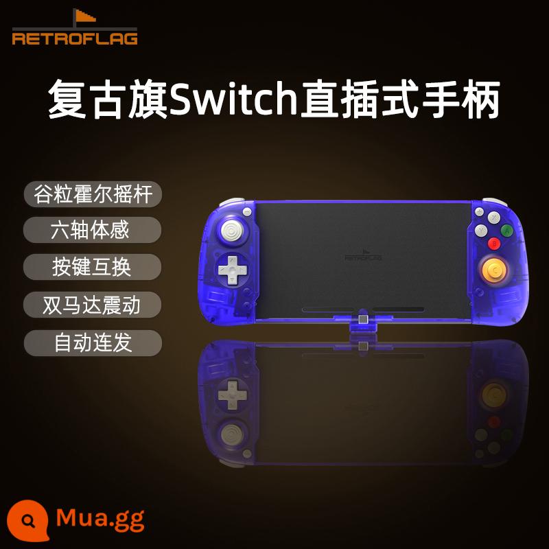 Retroflag cờ retro Công tắc tay cầm trực tuyến ns tay cầm chơi game oled plug and play rung nổ - Tay cầm plug-in Switch màu tím mờ