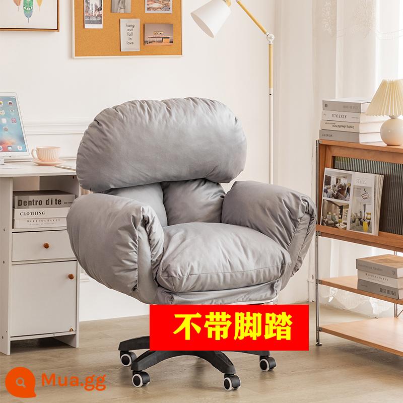 Ghế máy tính nhà cạnh tranh điện ghế sofa thoải mái ít vận động ghế văn phòng ký túc xá nâng ghế xoay bàn ghế tựa lưng - Ghế đơn vải kỹ thuật màu xám nhạt