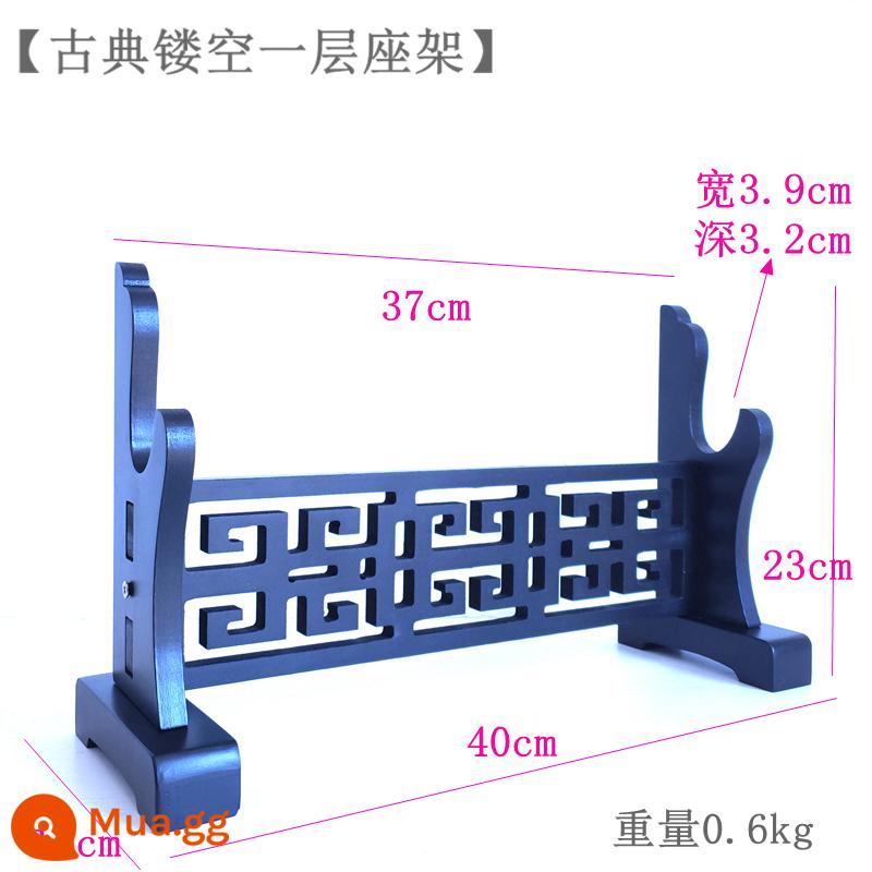 Giá đỡ kiếm rỗng cổ điển, giá đỡ kiếm, giá đựng kiếm, bát quái rồng, giá trưng bày kiếm để bàn Thái Cực Quyền, giá đựng vũ khí, giá đựng sáo và sáo - Bảng mật độ khung ghế một lớp rỗng cổ điển màu đen