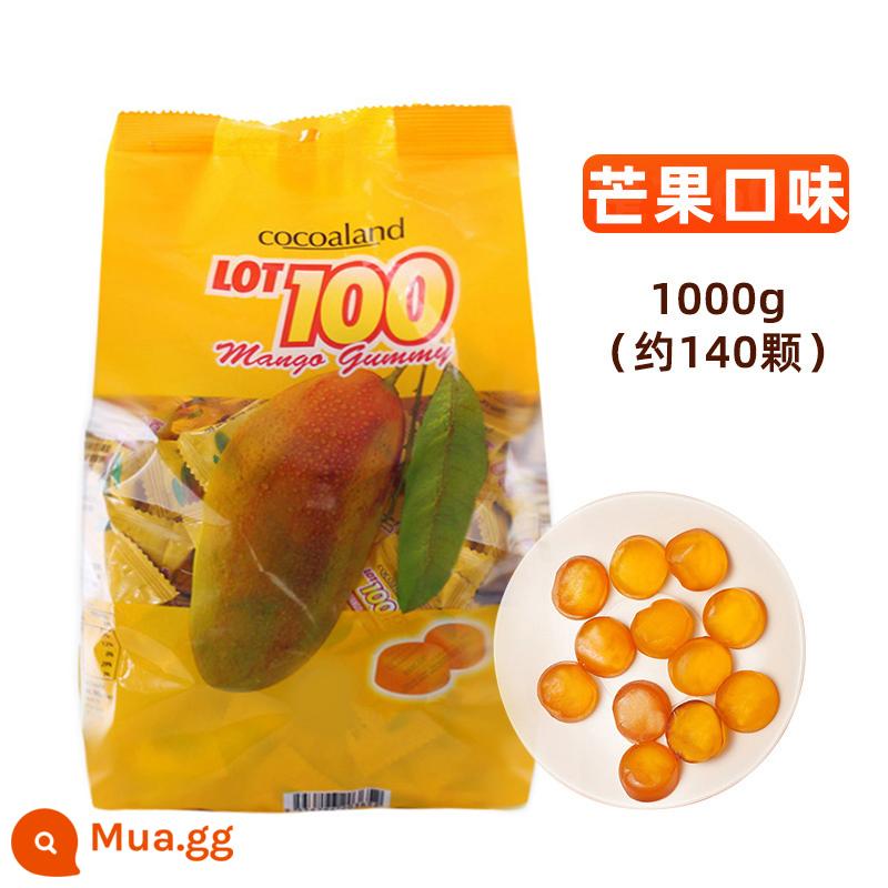 [100 phần kẹo dẻo 1kg] Malaysia LOT100 điểm bán buôn kẹo cưới trái cây xoài đa vị - Kẹo vị xoài (1kg | khoảng 140 viên)