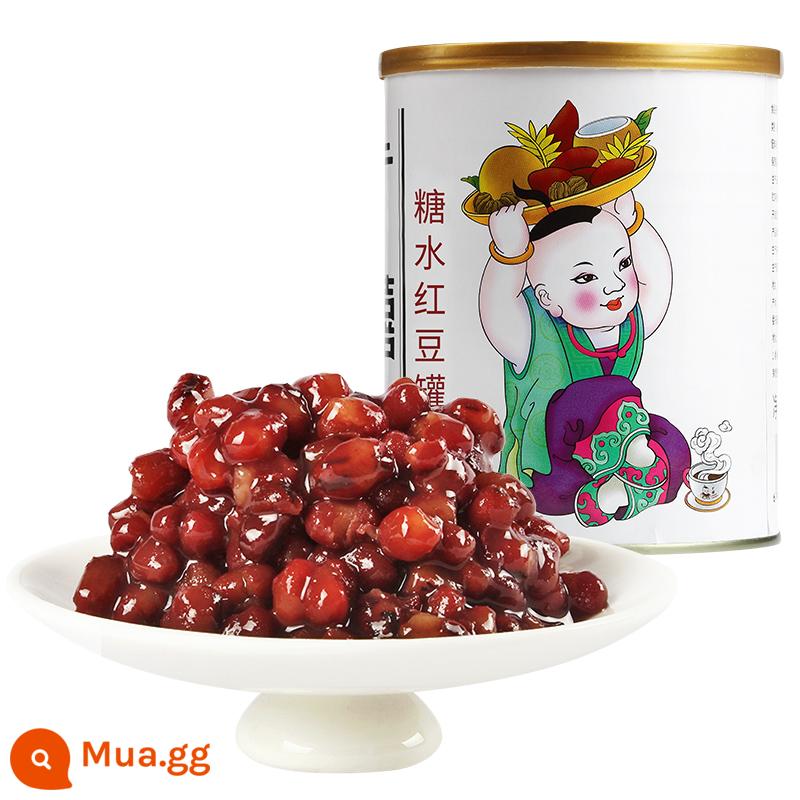 Đậu đỏ đóng hộp Quảng Tây 950g Bột đậu đỏ eo mật nấu đường nano Đậu mật nguyên liệu đặc biệt cho quán trà sữa nướng - Đậu đỏ đóng hộp 950g [Mua 11 tặng 1]