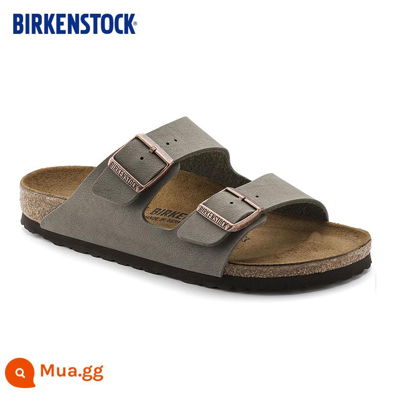 Dép đế kếp BIRKENSTOCK dành cho nam và nữ dép quai hậu dòng Arizona - Phiên bản hẹp màu xám 151213