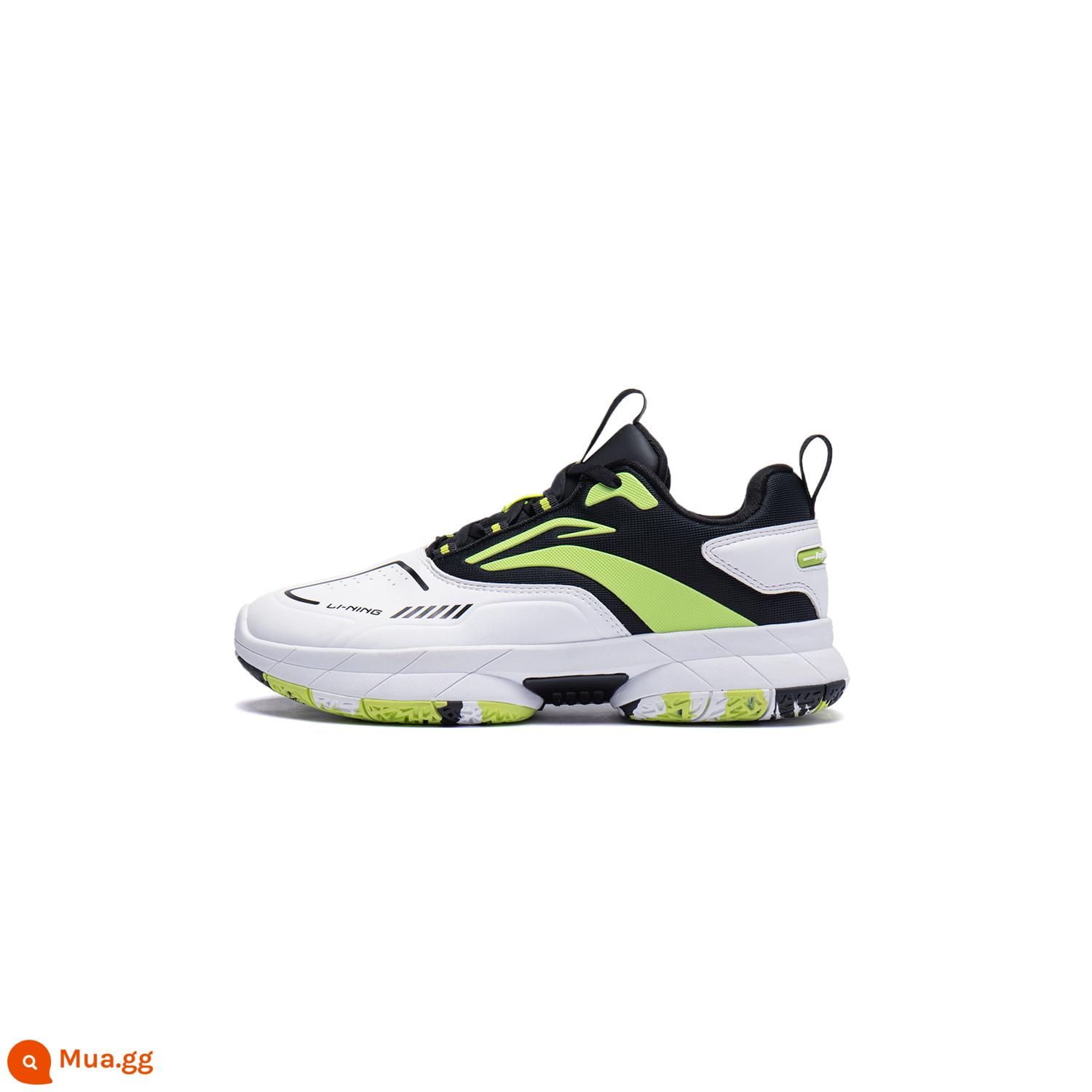 Giày bóng rổ Li Ning Fengying V1 trẻ em mới dành cho bé trai từ trung niên trở lên giày thể thao trẻ em mùa thu đông - Tiêu chuẩn trắng/đen/xanh chanh