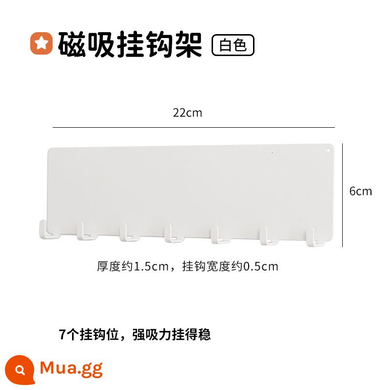 Phần Cứng Cô Gái Giá Sách Có Giá Để Đồ Để Bàn Bảo Quản Bàn Lỗ Tròn Treo Bảng Đục Lỗ Không Bảng Phụ Kiện Móc - Giá treo nam châm (màu trắng)