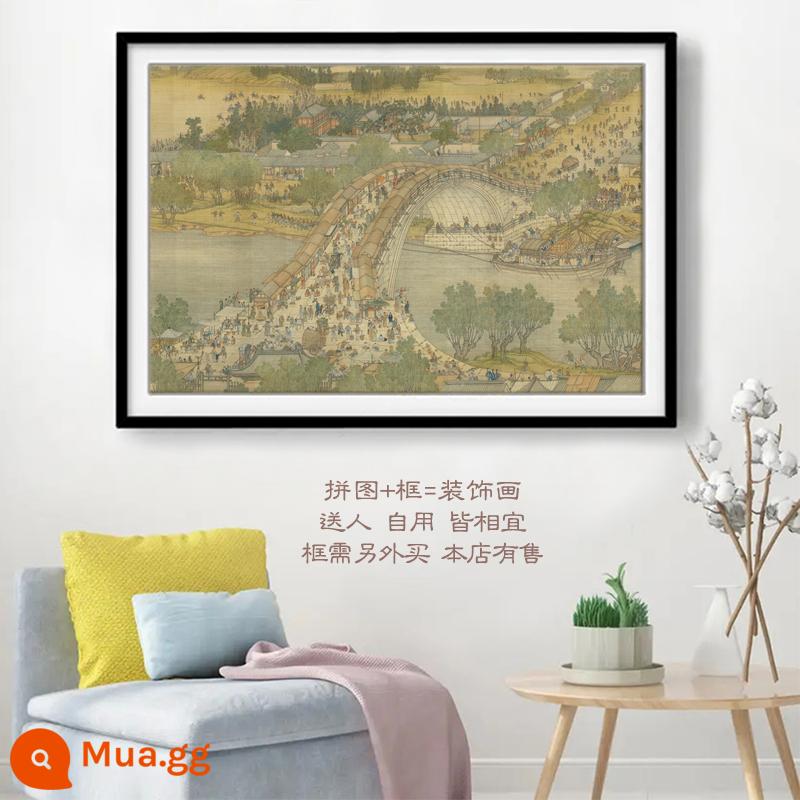 Qingming Shanghe Hình Xây Dựng Gỗ Xếp Hình 1000 Miếng Trưởng Thành Giải Trẻ Em Đồ Chơi Giáo Dục Bé Trai Và Bé Gái Quà Tặng Sinh Nhật - 1000 miếng gỗ tinh xảo dọc sông trong lễ hội Thanh Minh