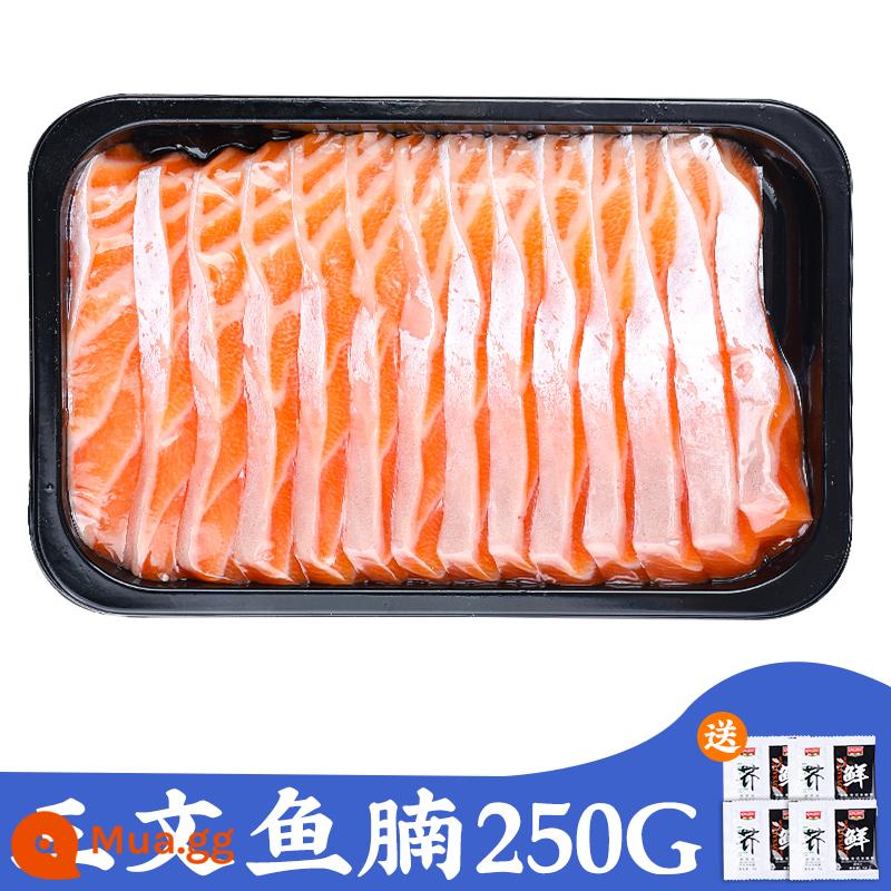 Cá hồi sashimi tươi miễn phí vận chuyển Nauy nhập khẩu khúc giữa đông lạnh sashimi ăn liền đĩa bụng cá hồi - [Bụng cá hồi đông lạnh 250g]