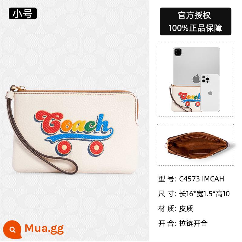 [Ủy quyền chính thức] COACH/COACH Túi đựng máy ảnh mini COACH Túi đeo sát nách Túi mạt chược - [Cỡ nhỏ màu trắng] C4573 Thương hiệu IMCAH cung cấp trực tiếp