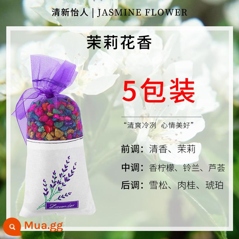 5 túi I car sachet gói thơm xe trang trí xe hương thơm miếng nước hoa xe hơi hương thơm để loại bỏ mùi hôi và khử mùi - [Hàng được chọn lọc kỹ càng]-Gói khử aldehyt thơm hoa nhài-[5 gói]