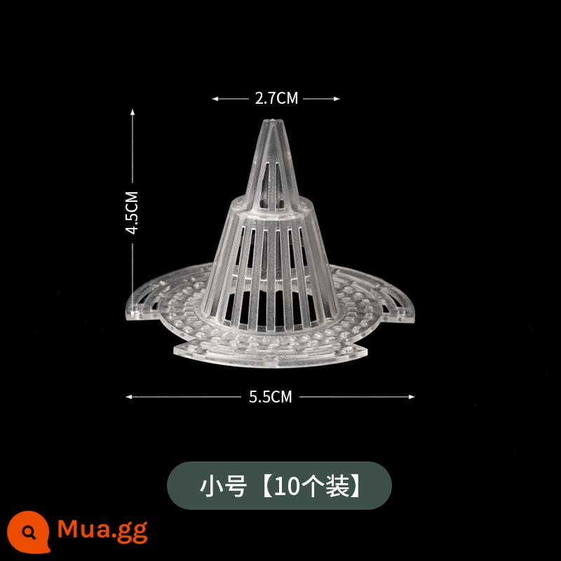 Chậu hoa lỗ đáy lưới đệm nhựa phong lan thoát nước mọng nước chậu cây chống rò rỉ đất lưới đệm lưới đáy thoáng khí rò rỉ - 10 chiếc kèn thon dày