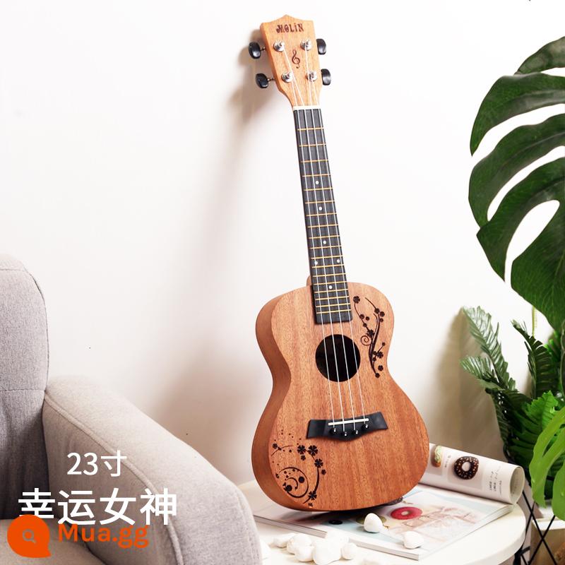 Đàn Ukulele mới bắt đầu sinh viên nam và nữ đàn guitar nhỏ veneer 23 mục nhập của trẻ em 26 inch cô gái nhạc cụ hàng đầu cửa hàng - 23 inch-Nữ thần may mắn + Gói quà tặng (Bán chạy)