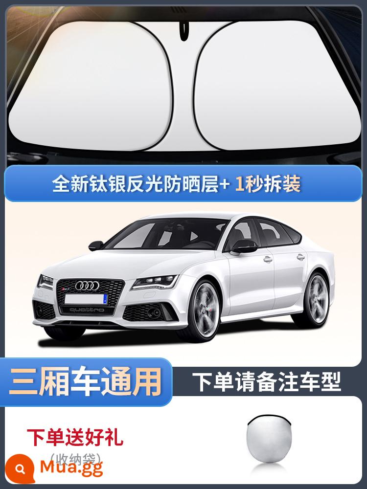 Dù che nắng cửa sổ ô tô che nắng cửa sổ bên kính chống nắng cách nhiệt che nắng phía trước kính chắn gió che nắng ô tô - Phiên bản phổ thông [sedan]* đi kèm túi đựng đồ