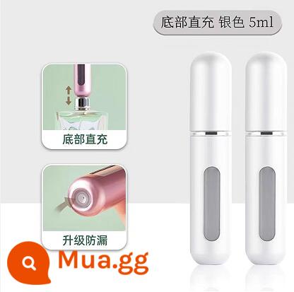 5Ml Nước Hoa Đáy Làm Đầy Cao Cấp Di Động Báo Chí Xịt Nhỏ Bình Xịt Bình Rỗng Gói Dùng Thử Hộp Đựng - [Gói 2] Diamond Silver 5ml - Thẳng từ dưới lên [Dễ bấm]