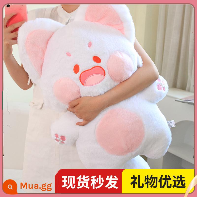 Dudu Meow Chính Hãng Chính Hãng Esther Factory Doll Sang Trọng Đồ Chơi Internet Người Nổi Tiếng Món Quà Sinh Nhật Búp Bê Lớn Búp Bê Mèo - [90cm❤Khuyến nghị quà tặng] Hồng trắng-Dudu Meow