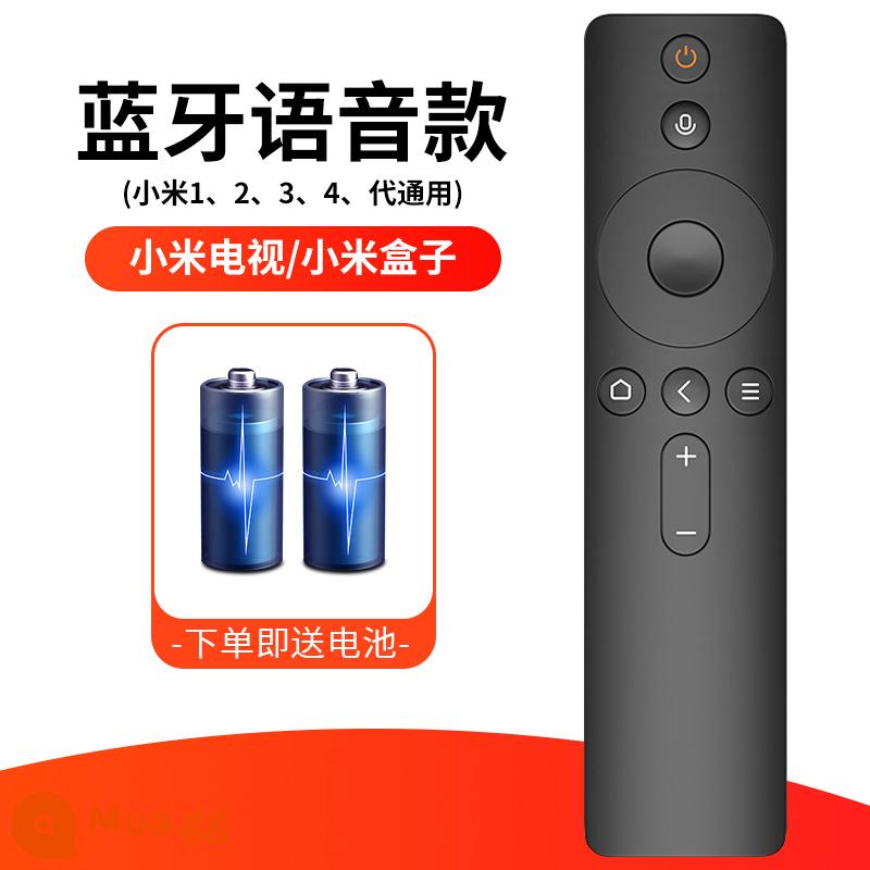 Thích hợp cho hộp điều khiển từ xa Xiaomi TV, hộp set-top phổ thông hồng ngoại phổ thông Bluetooth, máy chiếu giọng nói - [Giọng nói Bluetooth màu đen] Điều khiển từ xa Xiaomi