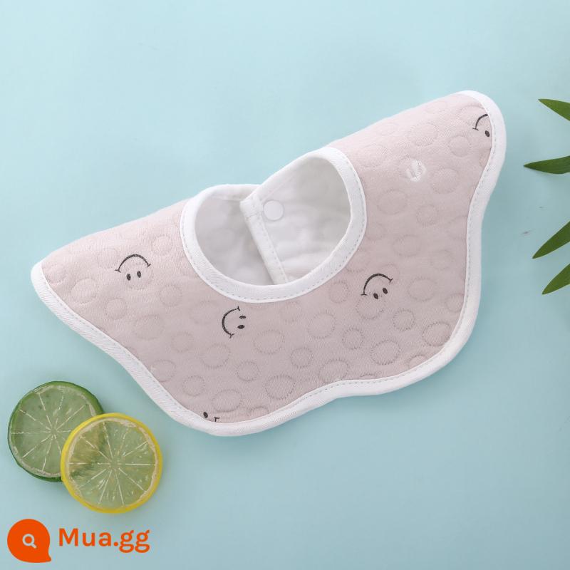 Bé sơ sinh cotton nguyên chất sơ sinh yếm có yếm không thấm nước khạc miếng khăn yếm ăn yếm nam nữ khăn nước bọt cho bé - Đậu Đậu [1 Gói] Kiểu Chống Thấm Nước