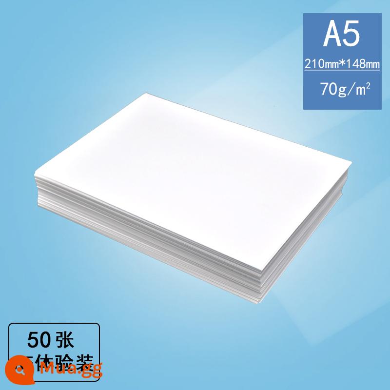 Giấy photocopy A4 70g miễn phí vận chuyển đầy đủ hộp giấy photocopy a4 giấy nháp trắng hai mặt sinh viên giấy đóng gói giá cả phải chăng Giấy A4 70g một hộp giấy photocopy giấy máy in văn phòng phẩm miễn phí vận chuyển giấy photocopy - Gói dùng thử A5 gồm 50 tờ