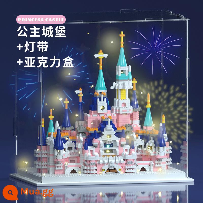 Thiên An Môn Độ Khó Cao Tương Thích Với Khối Xây Dựng Lego China Xếp Hình Khổng Lồ Đồ Chơi Lắp Ráp Cho Trẻ Em Quà Tặng Sinh Nhật - XL Disney Castle [5580 chiếc Phiên bản Acrylic] Hộp màu