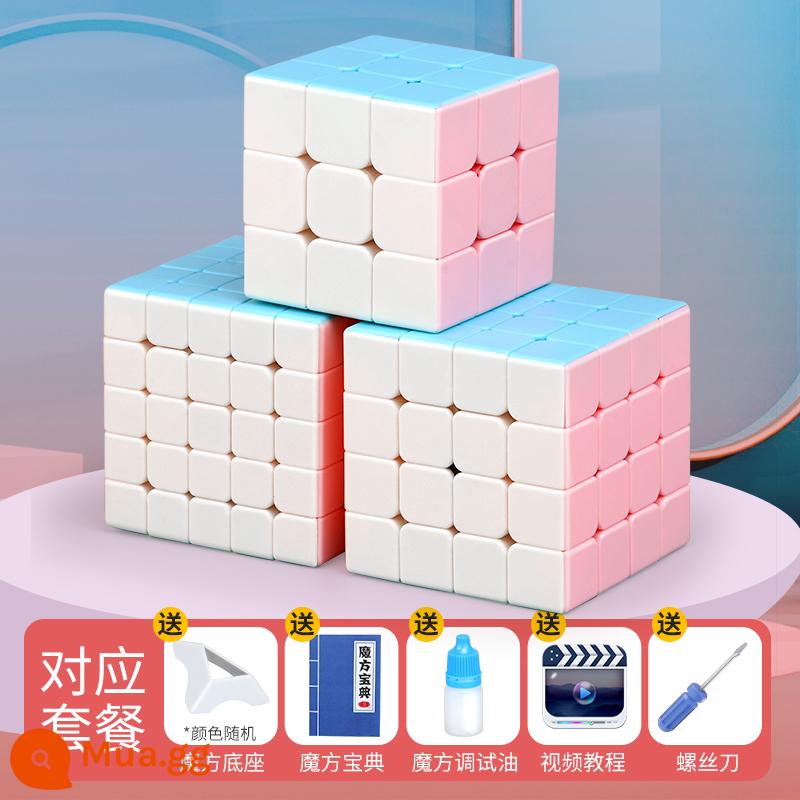 Thánh Tay Macaron Khối Rubik Thứ 23453 Thi Đấu Từ Tính Đặc Biệt Đồ Chơi Giáo Dục Trẻ Em Kim Tự Tháp Giải Nén - Macaron cấp 3, 4 và 5 quà tặng miễn phí (gói quà)