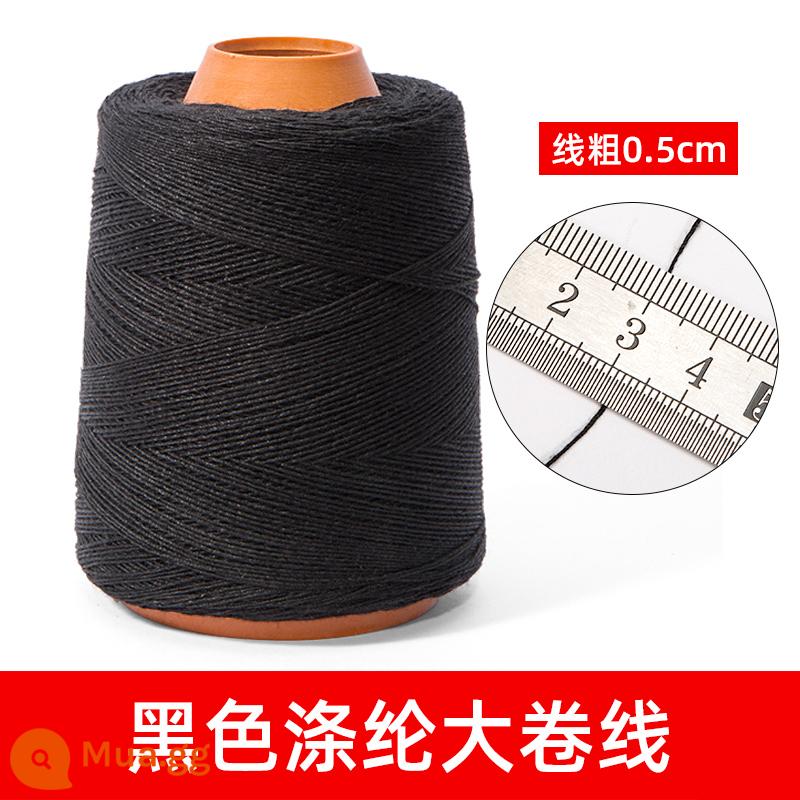 Hộ gia đình polyester fiber thread đường may thủ công đường chỉ may đường chỉ đen đường chỉ trắng bộ kim chỉ cuộn nhỏ đường chỉ may 402 đường chỉ may tay màu đỏ - Dây jumbo sợi polyester màu đen