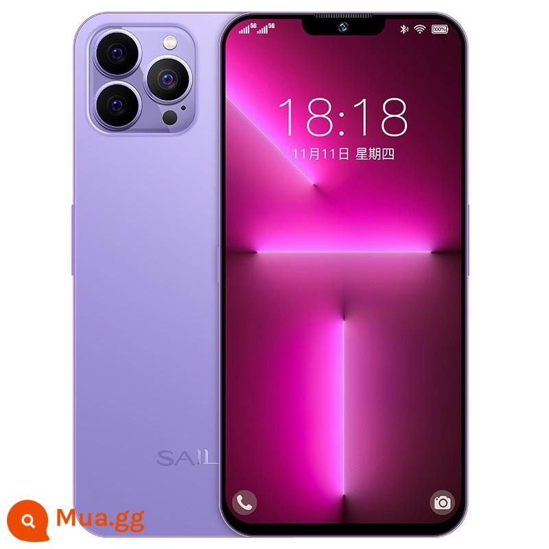 Điện thoại thông minh 13Pro mới 2023 Bộ nhớ lớn 256G Điện thoại di động 5G 100.000 nhân dân tệ 4G đầy đủ Netcom giá sinh viên điện thoại dự phòng phù hợp với Huawei vinh quang oppo gạo đỏ vivo Xiaomi Dòng Apple - tiếng nổ màn hình đêm tối màu tím