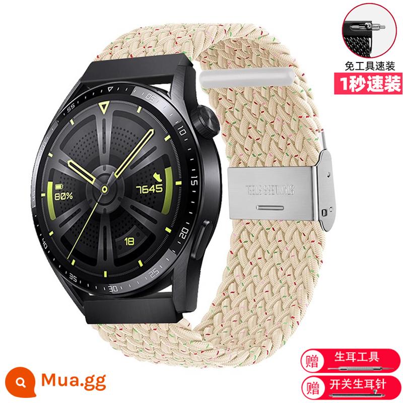 Dây đồng hồ nam nữ có khóa nylon phụ kiện thích hợp cho Huawei Tissot Longines CASIO Mido King DW Honor - chấm ánh sao