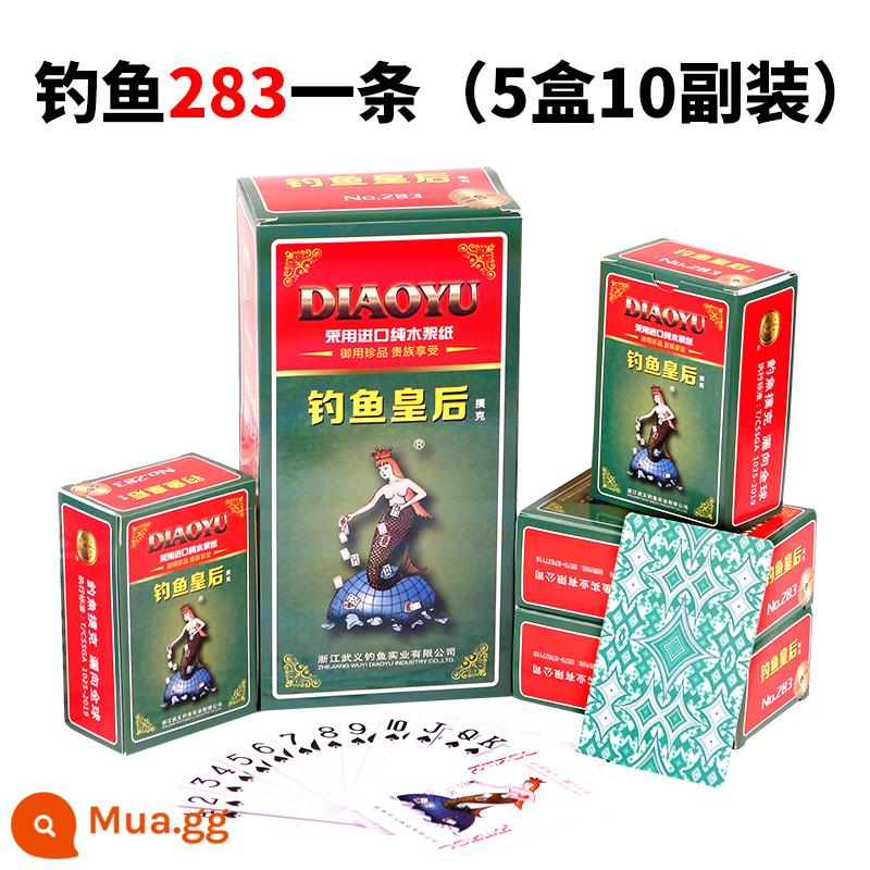 Xì phé câu cá đích thực 10 gói 8068 giải trí tại nhà cờ vua và phòng chơi bài xì phé đánh bài chủ nhà đánh trứng - Fishing Queen 283 2 trong 1 (10 đôi)