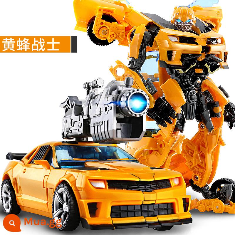 Phiên bản hợp kim biến hình đồ chơi ô tô robot King Kong Bumblebee Optimus Mô hình cột khủng long chính hãng trẻ em bé trai - Wasp Warrior 22cm--với pháo năng lượng di động