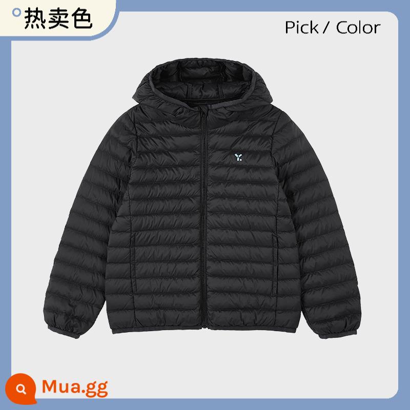 [Đồng giá gấp đôi 11] Youlan Warmth King Red-billed Goose Áo khoác mỏng nhẹ mùa đông 23 Trẻ em phong cách mới mùa đông ① Nhẹ nhàng và ấm áp - [Màu bán chạy và tốc độ tay] Đá khói đen