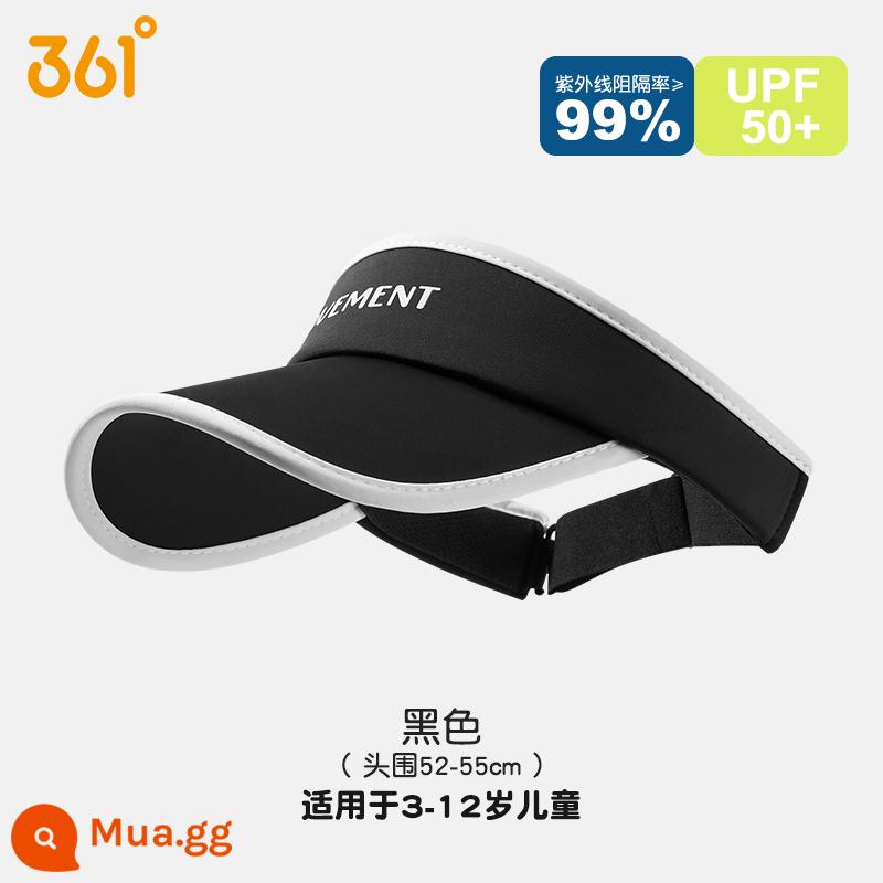 361 Trẻ Em Thể Thao Ngoài Trời Kem Chống Nắng Mũ Chống Nắng Mùa Hè Chống Tia UV Nam Nữ Che Mặt Mũ Chống Nắng Mũ Nón Cho Bé - Đen [UPF 50+ Chống tia cực tím]