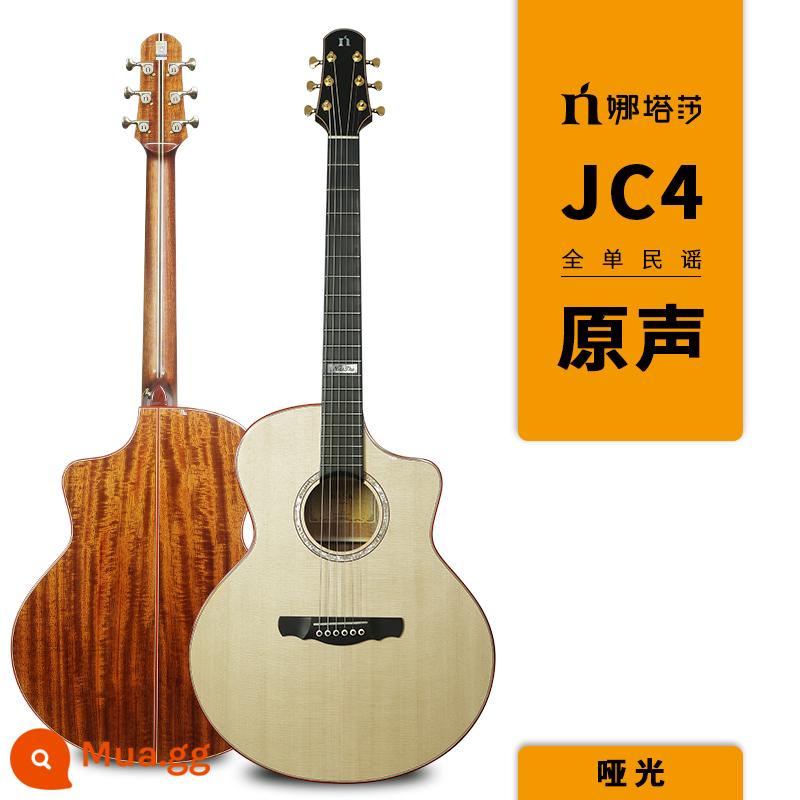 Natasha Natasha Dandelion JC4D4 Handmade Solid Wood Folk Board Plus Hộp điện 41 guitar gỗ inch - Âm thanh mờ JC4 41 inch