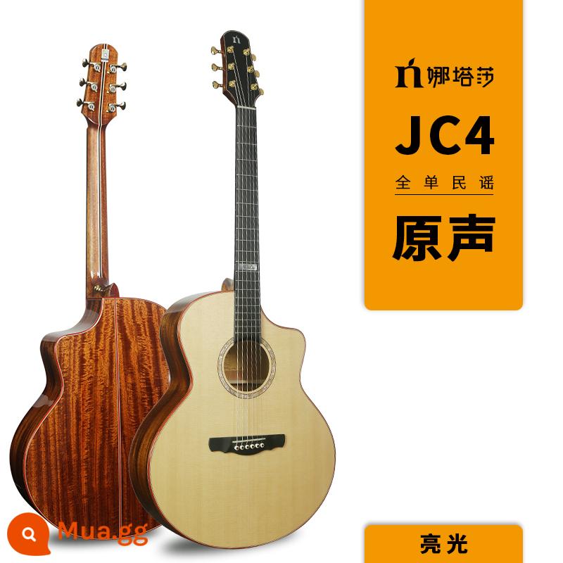 Natasha Natasha Dandelion JC4D4 Handmade Solid Wood Folk Board Plus Hộp điện 41 guitar gỗ inch - JC4 âm thanh bóng 41 inch