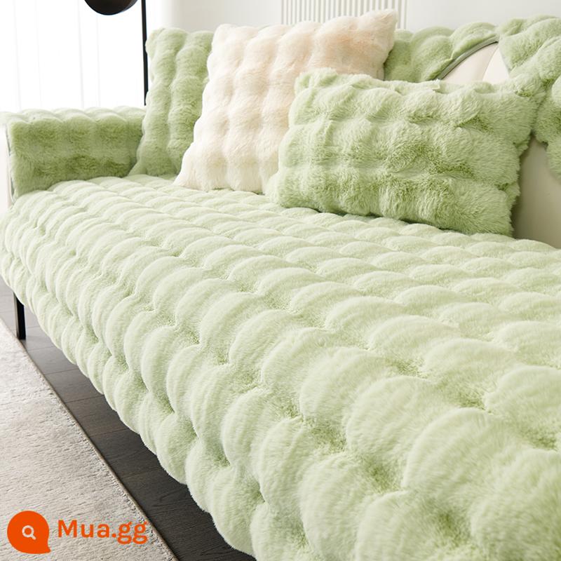 Áo khoác ghế sofa mùa đông Thỏ xinh đẹp Đặc hình tối giản hiện đại cao - Qintu Mat-Matcha Green[CY]