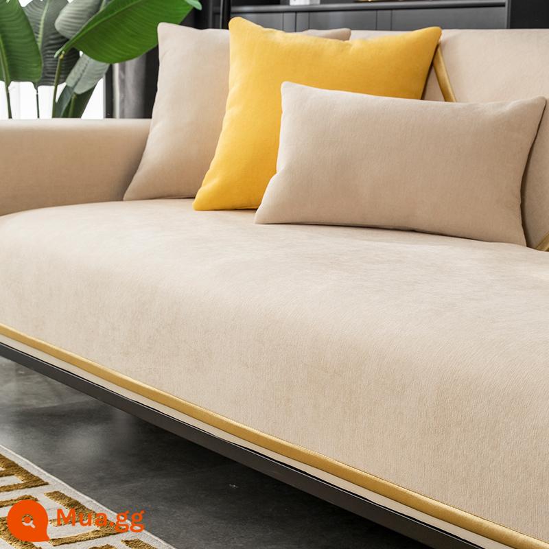 Bộ đệm sofa Shenier Bốn mùa Quần áo phổ quát Skids SOFA SOFA SOFA SOFA BẢO HÀNG NAPKIN TẤT CẢ - Jinzhi-trắng-trắng[dj]