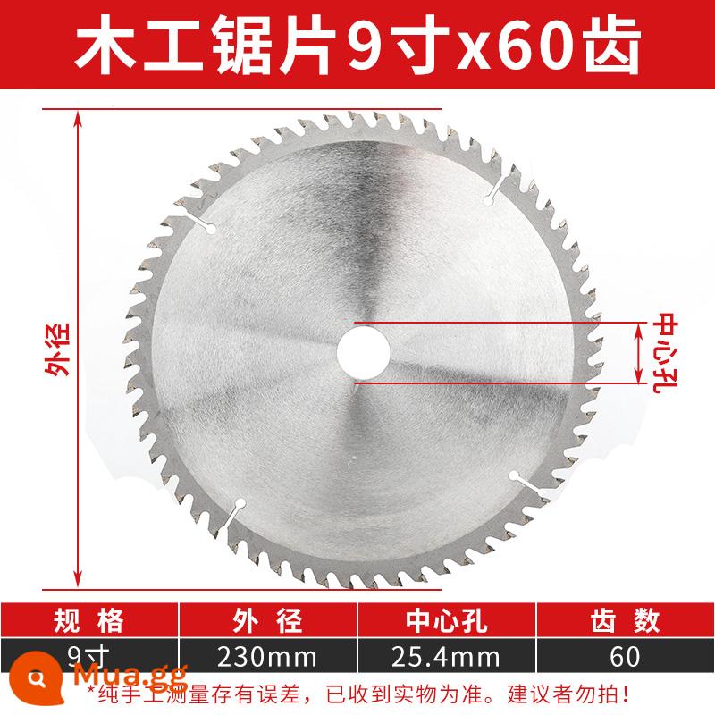 Mới Lưỡi Cưa Máy Mài Góc Lưỡi Cắt Hợp Kim Máy Cắt 5 Inch Máy Mài 4 Inch Gỗ Đặc Biệt Máy Mài Góc - [Cấp độ trang trí]9X60T