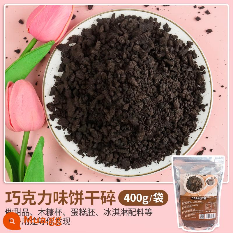 Bánh quy Oreo nghiền sô cô la nghiền trang trí bánh bánh quy matcha nướng kem sữa nóng kho báu thành phần thương mại - Bánh quy vụn vị cacao (sự kiện) 400g