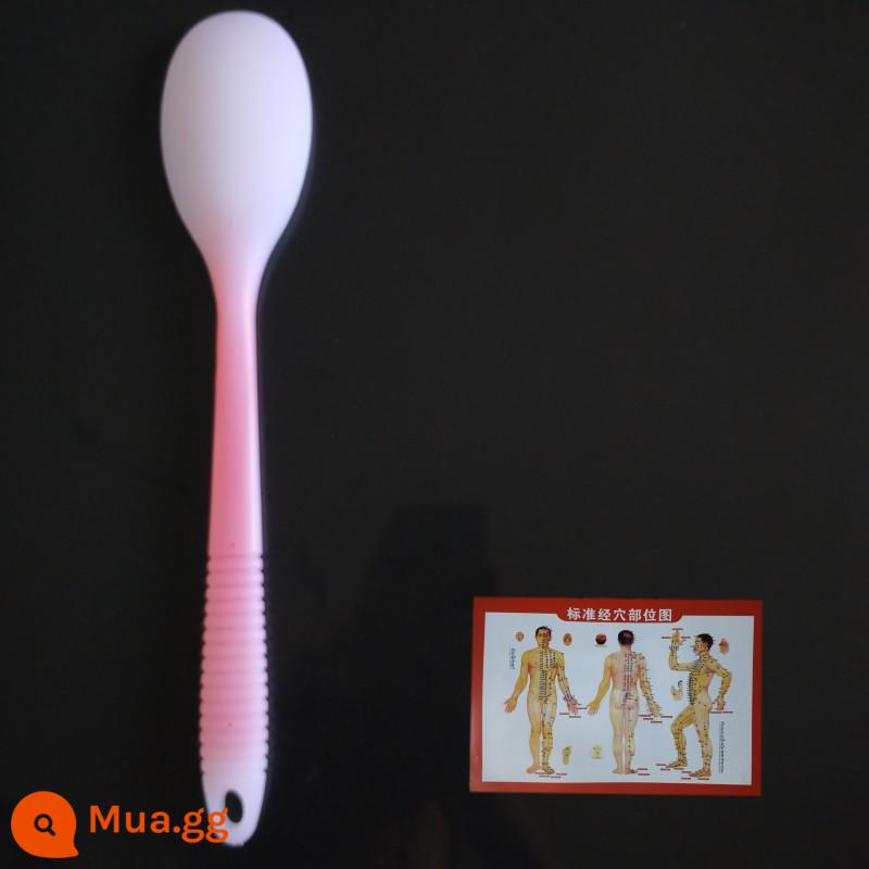 Ván silicone kinh tuyến, gậy massage, ván sha, búa, gậy tát lưng, sức khỏe lưng, ván cát, lòng bàn tay - Khoảng 31 cm bột thông thường