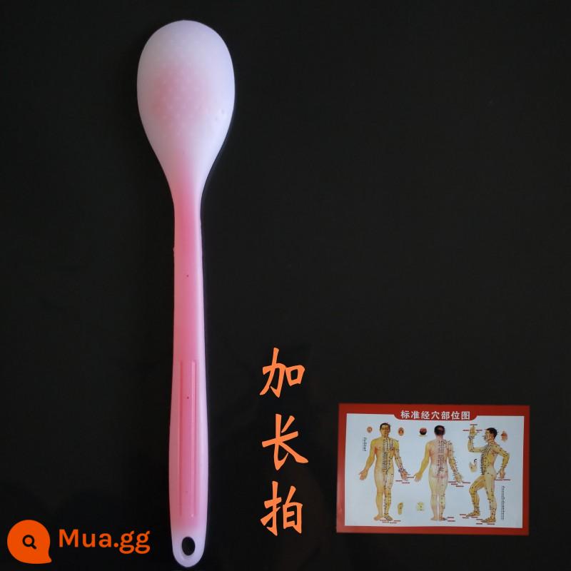 Ván silicone kinh tuyến, gậy massage, ván sha, búa, gậy tát lưng, sức khỏe lưng, ván cát, lòng bàn tay - Phiên bản dài khoảng 38 cm