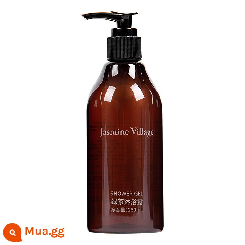 JasmineVillage Jasmine Town Dầu Gội Đầu Sữa Tắm Dầu Gội Chăm Sóc Tóc Refill Kiểm Soát Dầu Không Silicone - Sữa Tắm Hương Trà Xanh 280ml