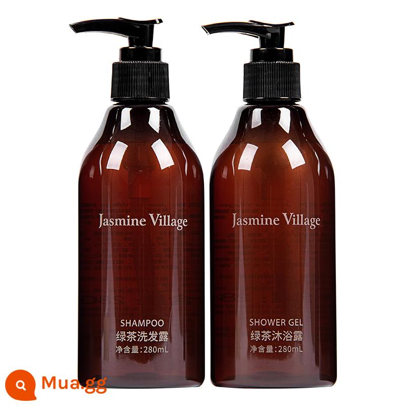 JasmineVillage Jasmine Town Dầu Gội Đầu Sữa Tắm Dầu Gội Chăm Sóc Tóc Refill Kiểm Soát Dầu Không Silicone - [Gói Giảm Giá] Dầu Gội + Sữa Tắm