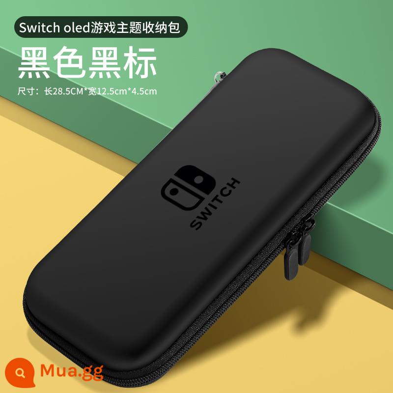 Túi đựng Nintendo switch tay áo bảo vệ switcholed hộp băng ns màn hình oled vỏ cứng lite vỏ hộp xách tay siwch handle bag trọn bộ hộp đựng thẻ switchlite dung lượng lớn - Model đơn giản của switch oled [nhãn đen đen] đi kèm với nắp móng vuốt mèo + phim