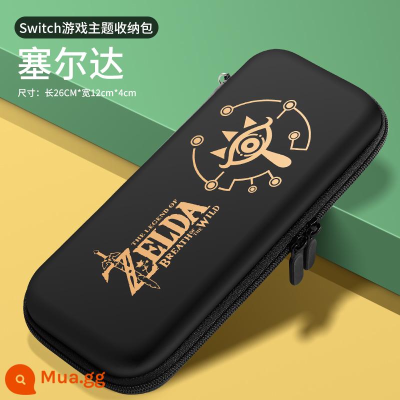 Túi đựng Nintendo switch tay áo bảo vệ switcholed hộp băng ns màn hình oled vỏ cứng lite vỏ hộp xách tay siwch handle bag trọn bộ hộp đựng thẻ switchlite dung lượng lớn - Mẫu chuyển đổi chủ đề [Zelda Black] đi kèm mũ vuốt mèo + phim