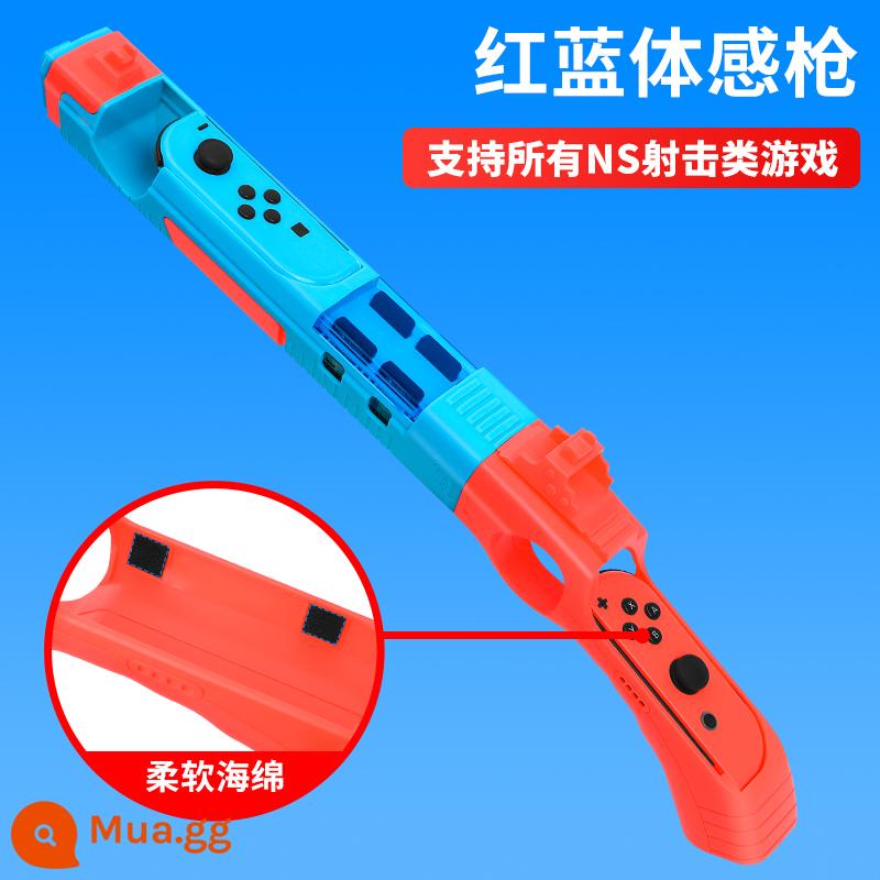 Nintendo Switch Somatosensory Kit Sports Phụ kiện chơi trò chơi NS Năng lực mở cửa cổ tay Chăm sóc Dancing Aerobic Quyền anh tay cầm giữ chân tennis Tay lái - Súng bắn cảm giác thân thể [đỏ và xanh cổ điển] √ Hỗ trợ tất cả các game bắn súng NS