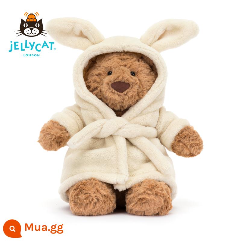 Anh Jellycat mới áo choàng tắm Barcelona gấu đồ chơi sang trọng Lễ Tình Nhân quà tặng thoải mái búp bê tặng quà - nâu